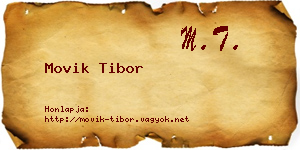 Movik Tibor névjegykártya